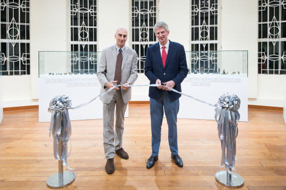 Officiating guests included the collector and author Mr Paul Bromberg, and UMAG Director Dr Florian Knothe (from left to right).